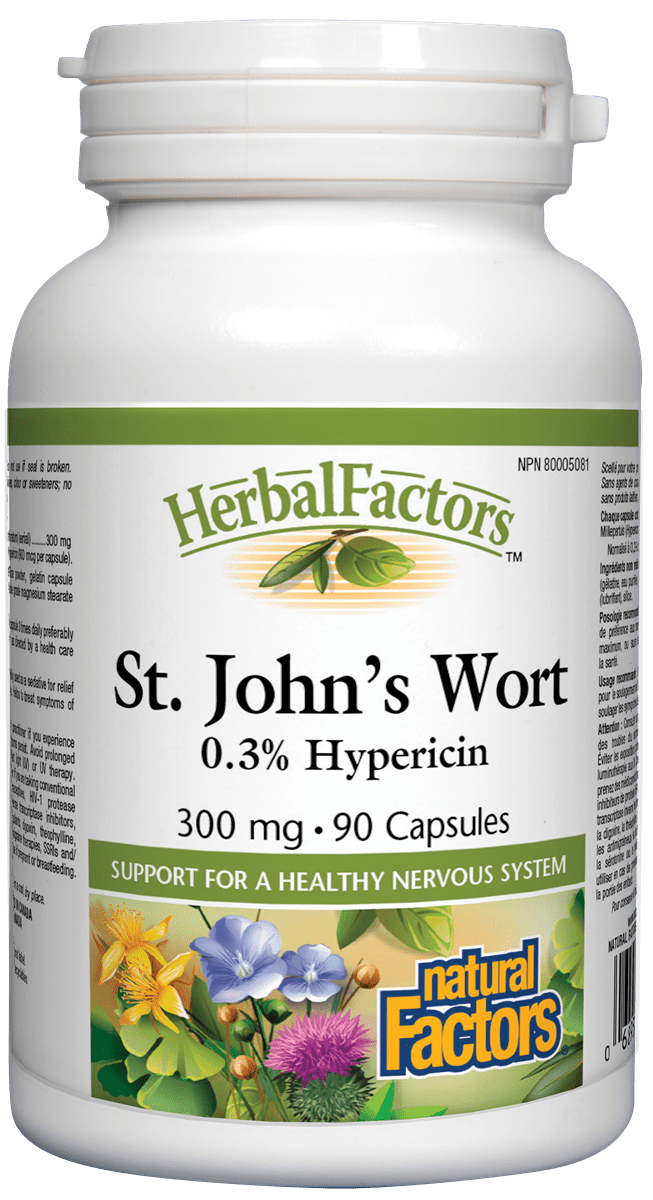 Natural Factors - St. John's Wort 300mg - 90 Caps