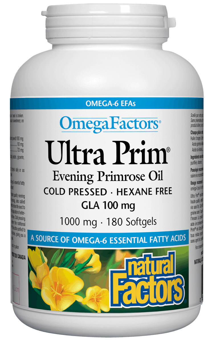 Natural Factors - Ultra Prim Evening Primrose Oil 1000 mg - 180 SG
