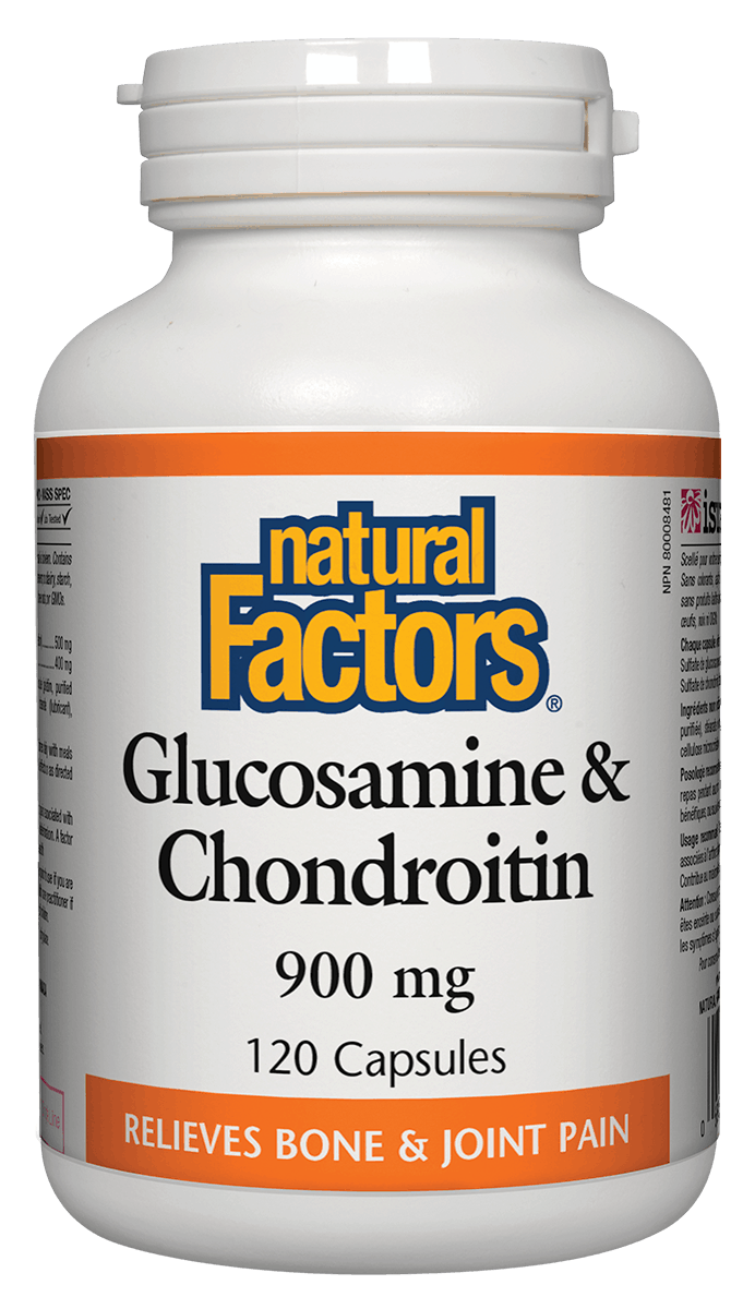 Natural Factors - Glucosamine & Chondroitin Sulfate 900mg - 120 Caps