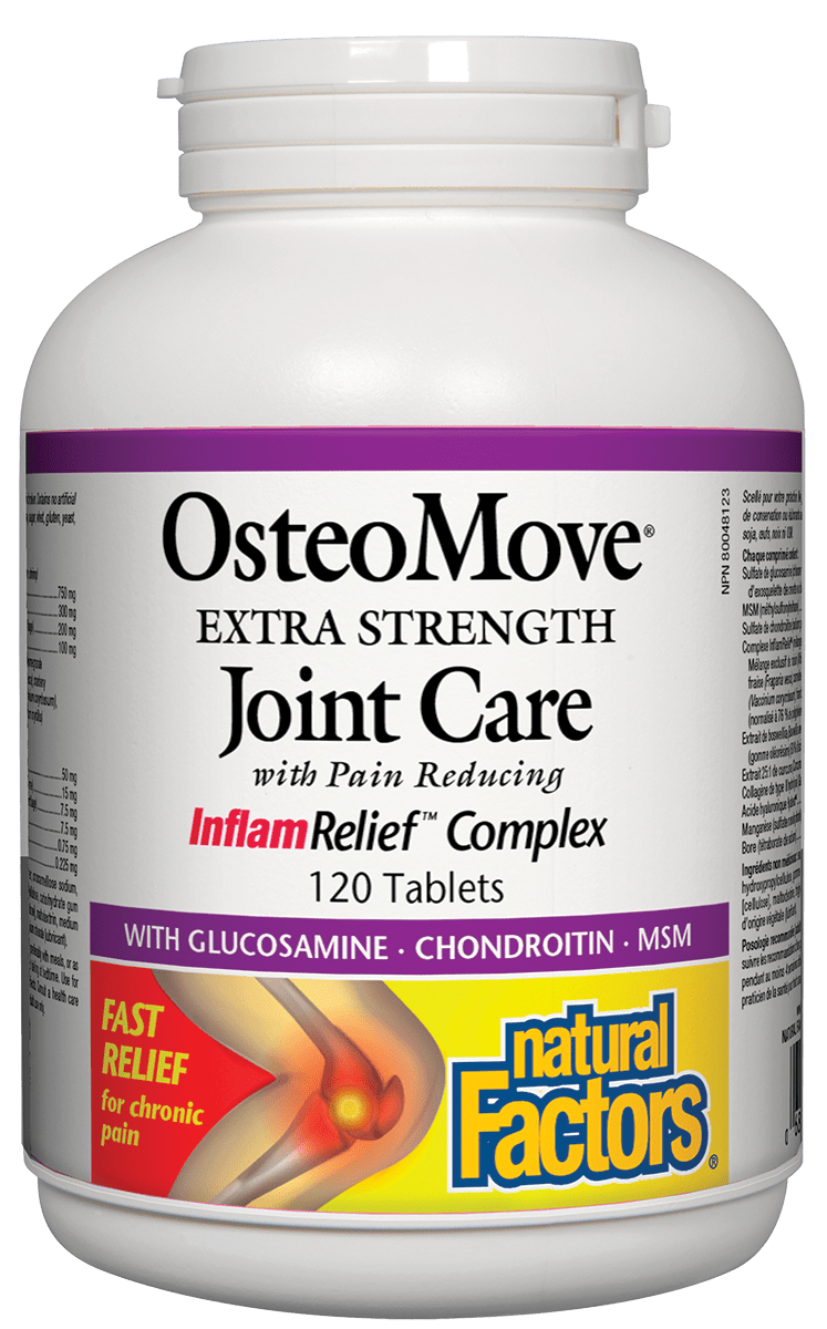 Natural Factors - OsteoMove Extra Strength Joint Care - 120 Tab