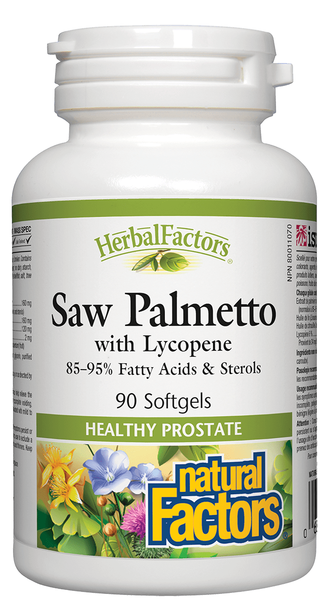 Natural Factors - Saw Palmetto w/ Lycopene - 90 SG