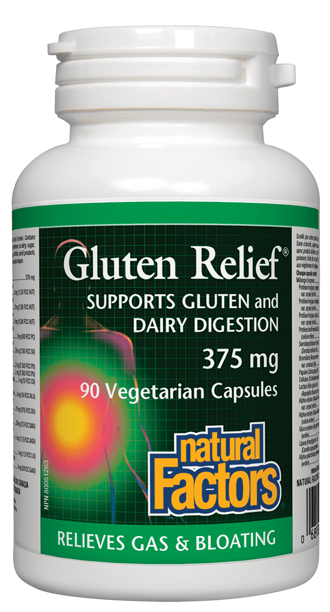 Natural Factors - Gluten Relief - 90 Caps