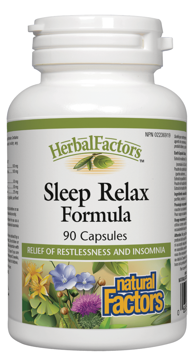 Natural Factors - Sleep Relax Formula - 90 Caps