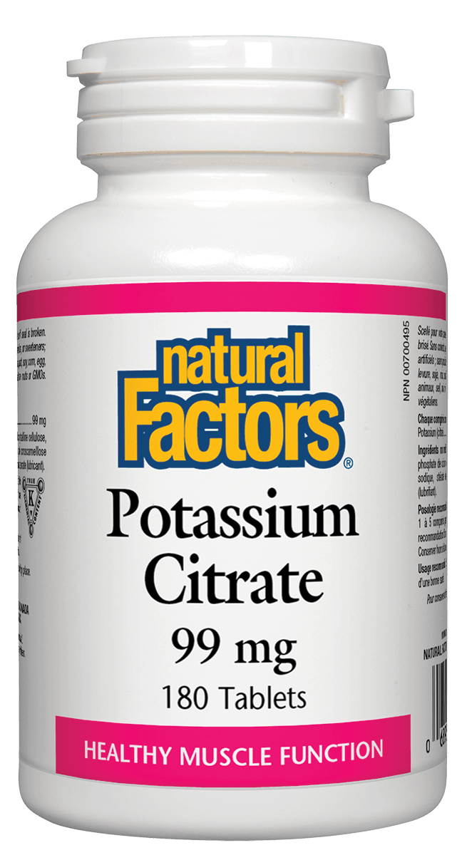 Natural Factors - Potassium Citrate 99 mg - 180 Tabs