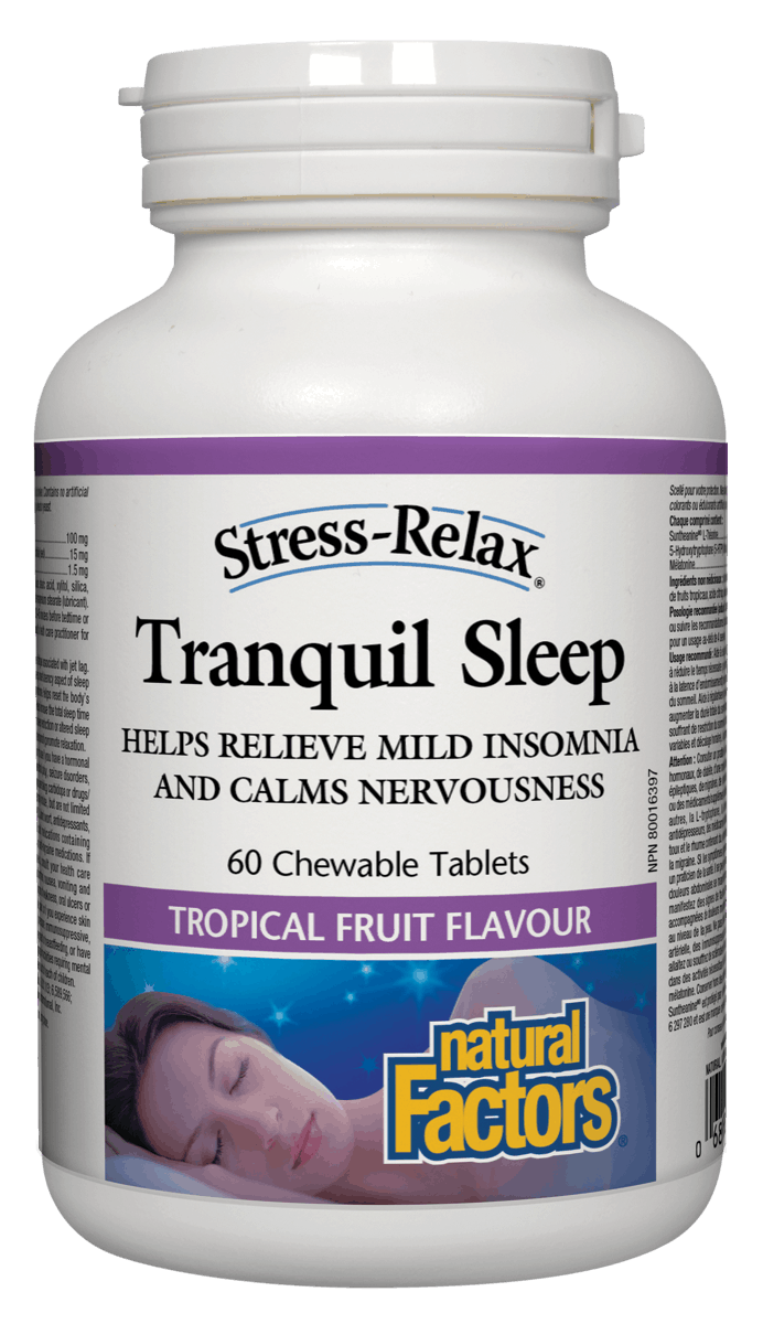 Natural Factors - Tranquil Sleep - 60 Chewable Tabs