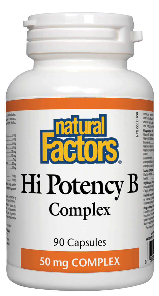 Natural Factors - Hi Potency B Complex 50mg - 90 Caps