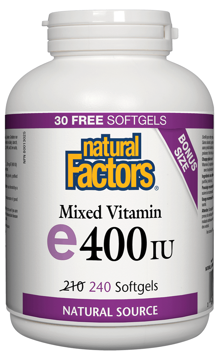 Natural Factors - Vitamin E - Mixed 400 IU - 240 SG