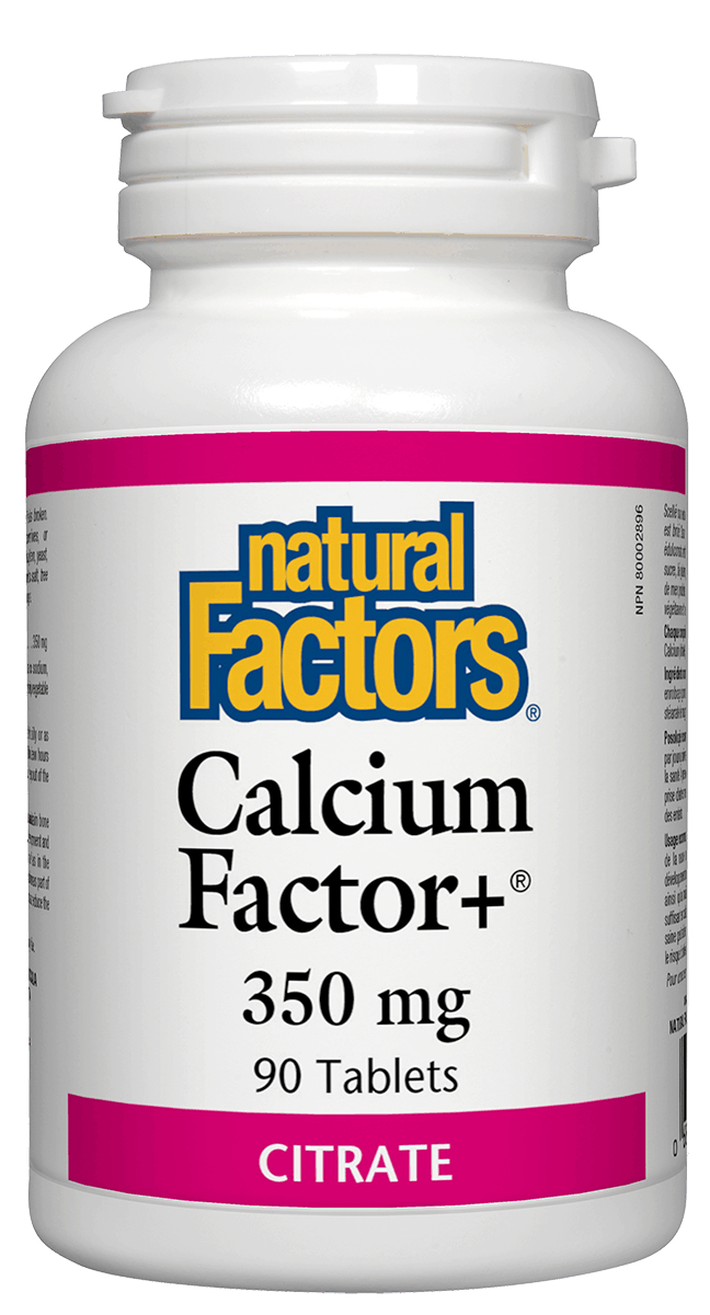 Natural Factors - Calcium Factor+ 350 mg - 90 Tabs