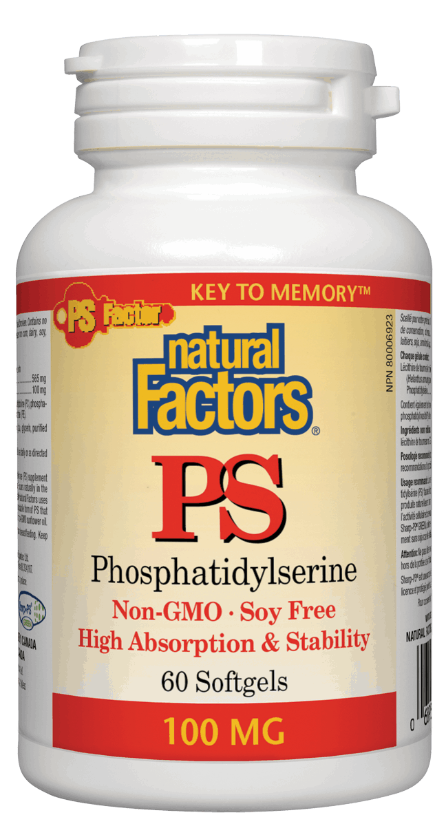Natural Factors - PS Phosphatidylserine - 100mg - 60 SG