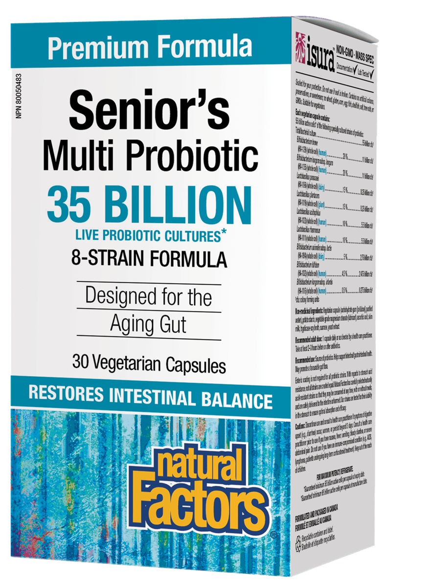 Natural Factors - Senior's Multi Probiotic - 35 billion 30 veg caps