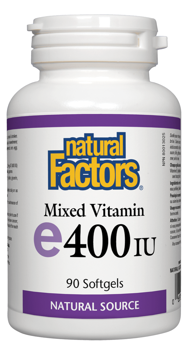 Natural Factors - Vitamin E - Mixed 400 IU - 90 SG