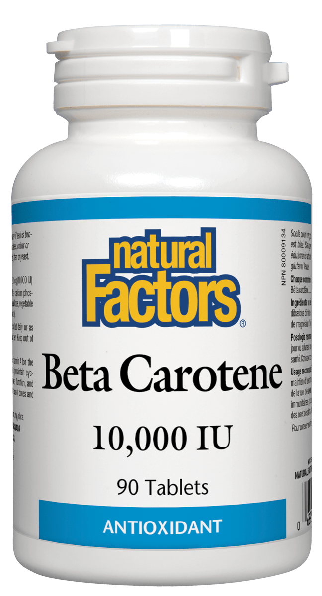 Natural Factors - Beta Carotene 10,000 IU - 90 Tabs