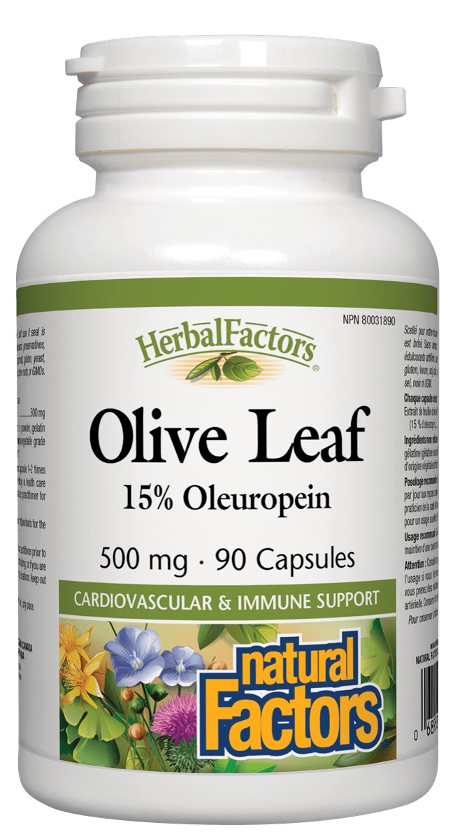 Natural Factors - Olive Leaf - 90 Caps