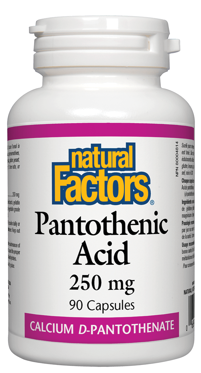 Natural Factors - Pantothenic Acid 250 mg - 90 Caps
