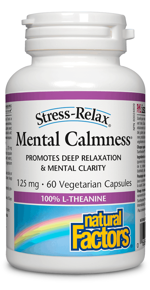Natural Factors - Mental Calmness L-Theanine 125mg - 60 V-Caps