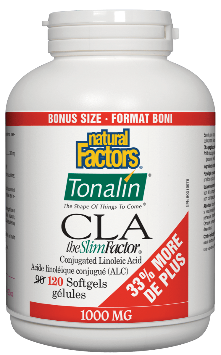 Natural Factors - Tonalin CLA - 120 SG Bonus Size