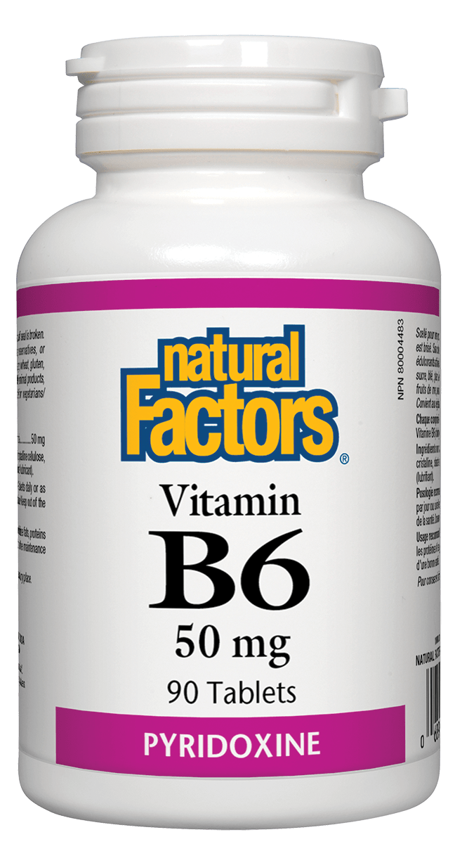 Natural Factors - Vitamin B6 50 mg - 90 Tabs