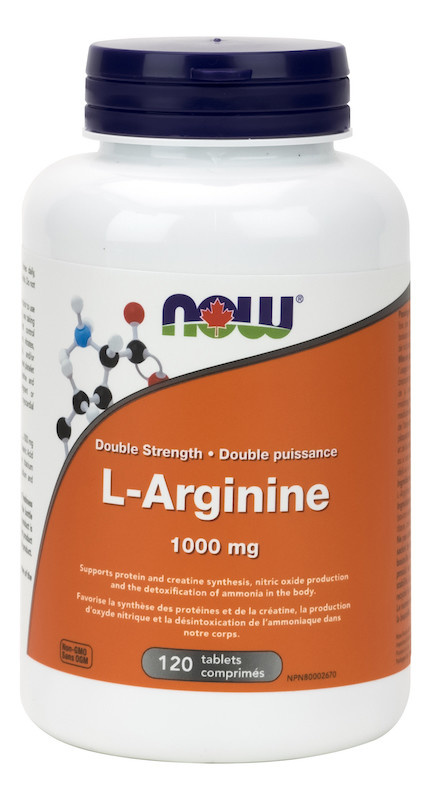 Now - L-Arginine 1000 mg - 120 Tabs