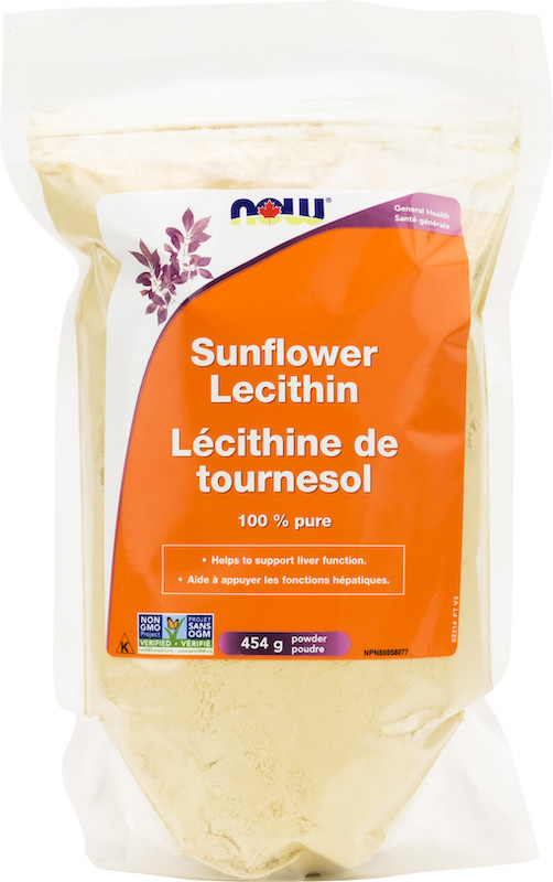 Now - Sunflower Lecithin Pure Powder Non-GMO - 454g