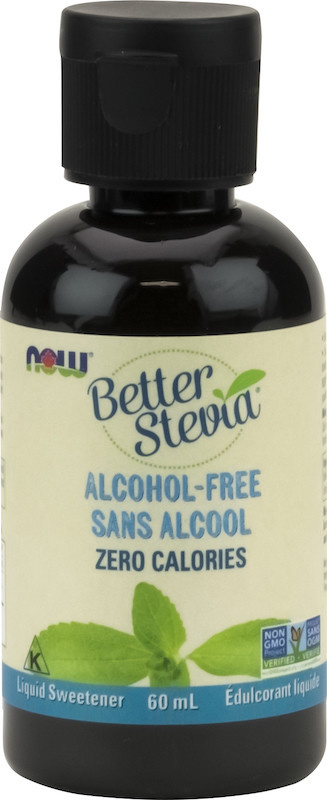Now - BetterStevia - Liquid Sweetener - Glycerite Alcohol-Free - 60mL