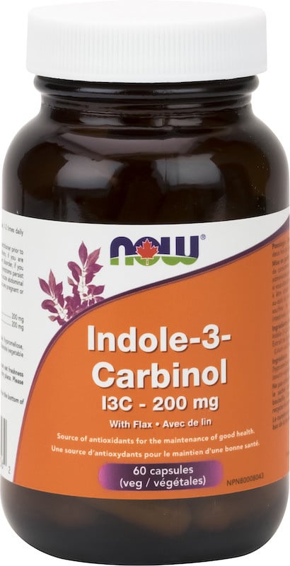 Now - Indole-3-Carbinol 200mg - 60 V-Caps