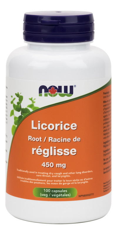 Now - Licorice Root 450mg - 100 Caps