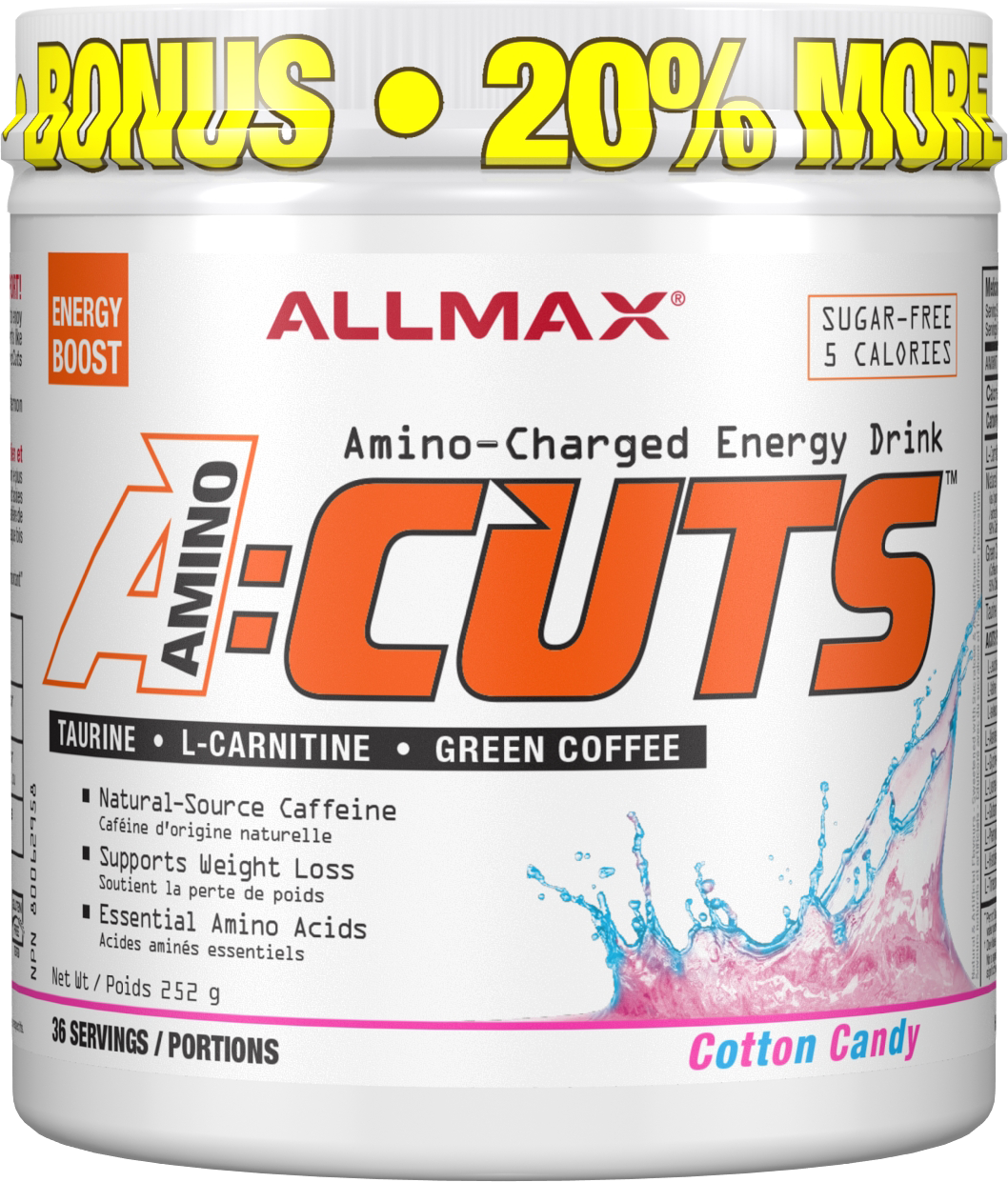 Allmax - A:CUTS - Cotton Candy - 252g