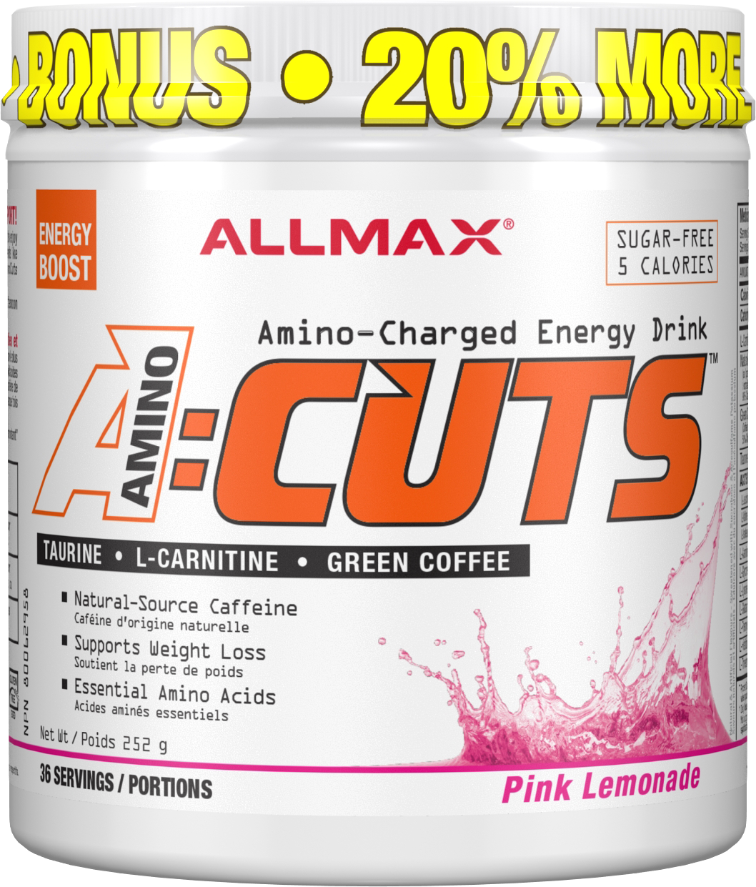 Allmax - A:CUTS - Pink Lemonade - 252g