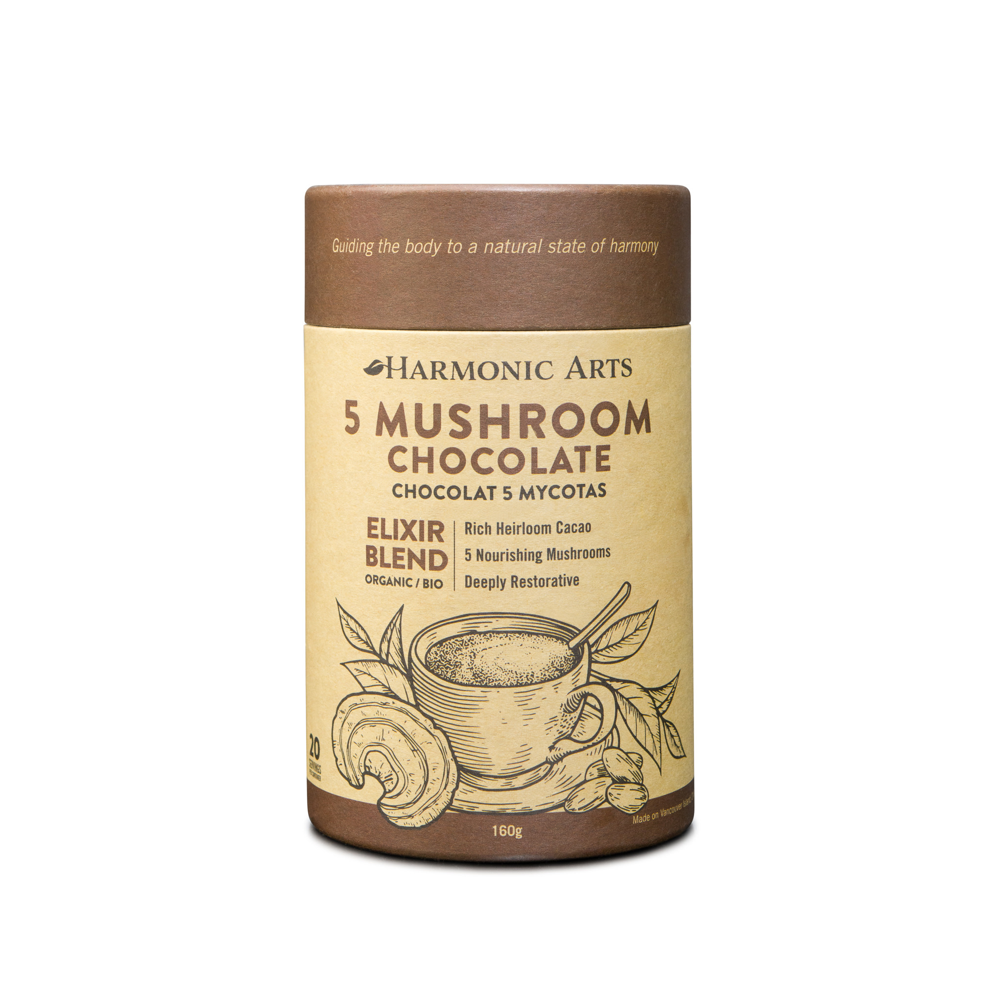 Harmonic Arts - 5 Mushroom Chocolate - 160 g