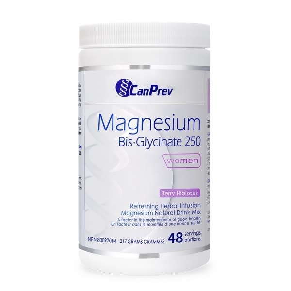 CanPrev - Magnesium Bis-Glycinate 250 - Women - Berry Hibiscus 217g