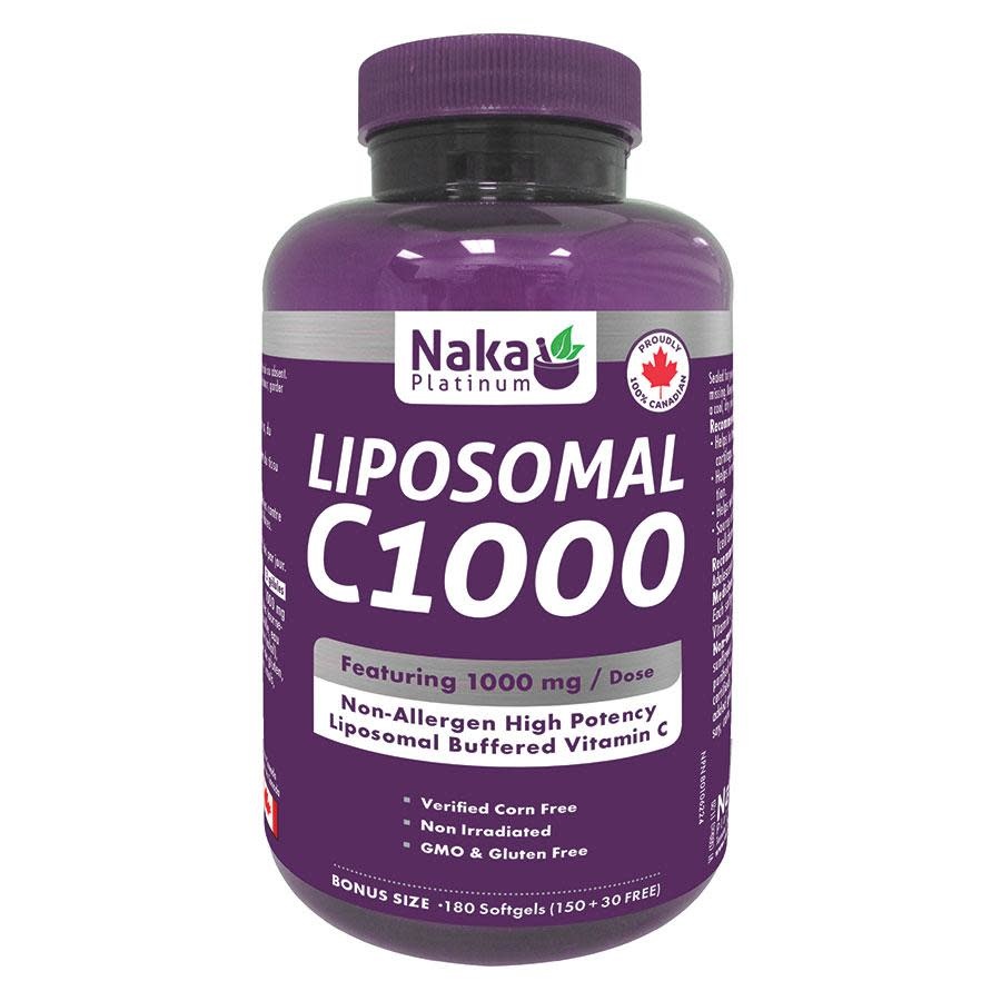 Naka Platinum - Liposomal C1000 - 180 softgels