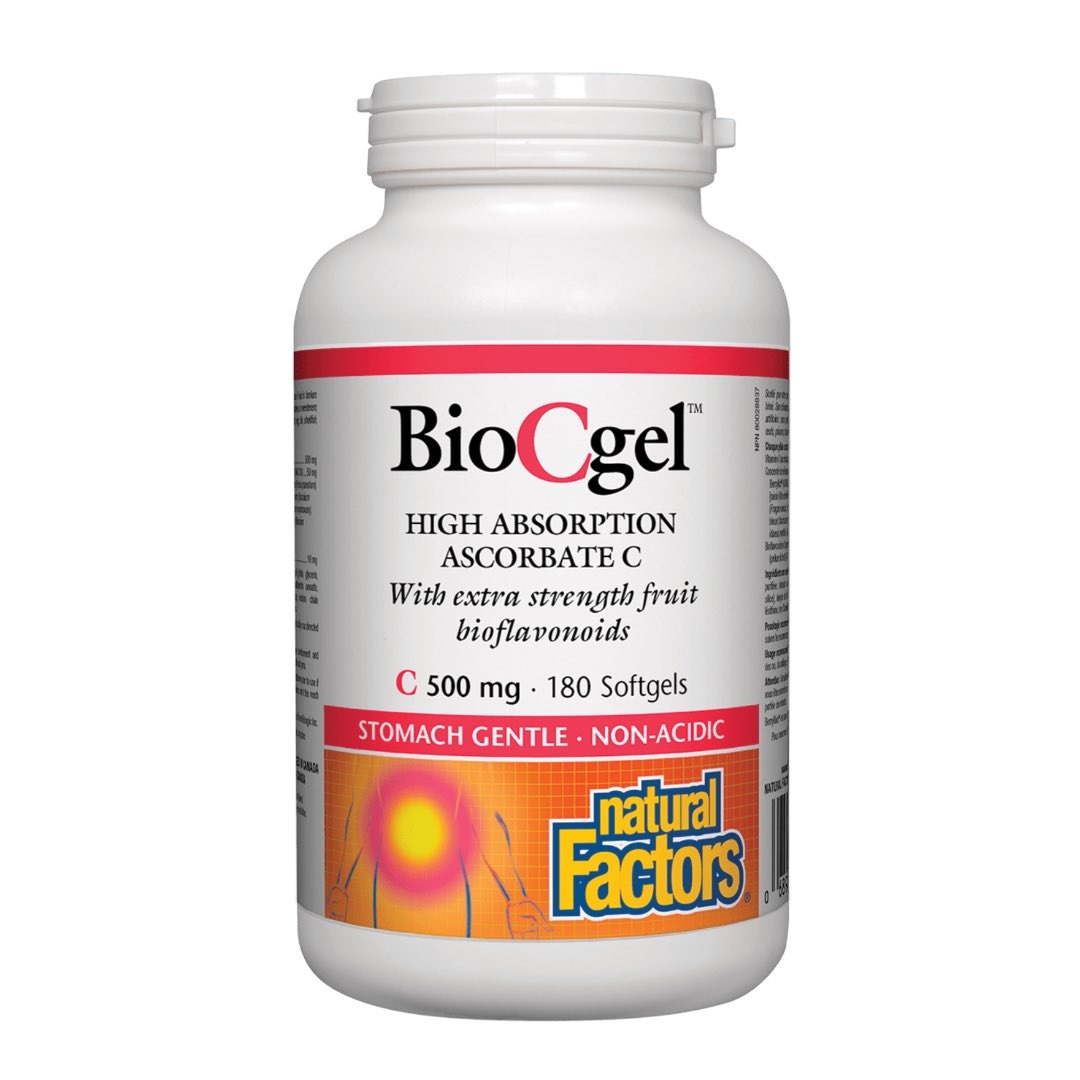 Natural Factors - BioCgel 500 mg - 180 Caps