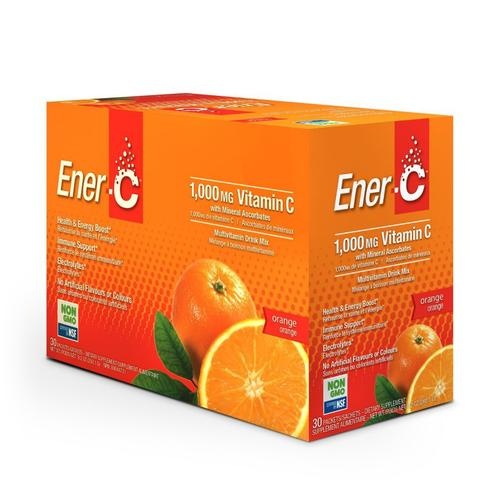 Ener-C - 1000 mg Vitamin C - Orange - Box of 30