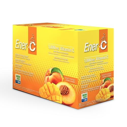 Ener-C - 1000 mg Vitamin C - Peach Mango - Box of 30
