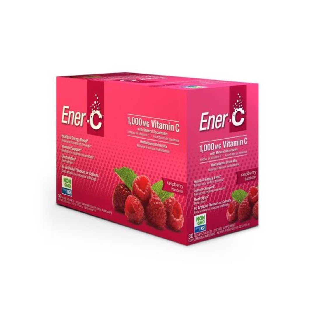 Ener-C - 1000 mg Vitamin C - Raspberry - Box of 30