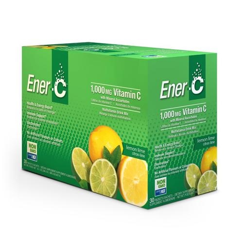 Ener-C - 1000 mg Vitamin C - Lemon Lime - Box of 30