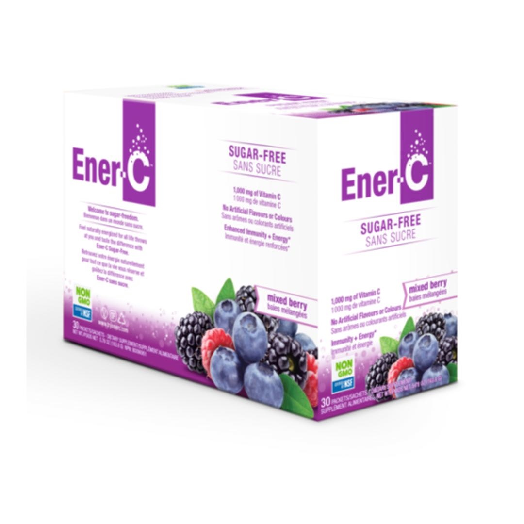 Ener-C - 1000 mg Vitamin C - Sugar Free - Mixed Berry - Box of 30