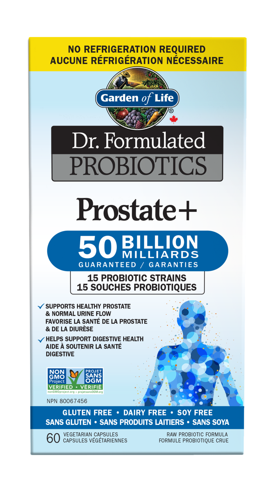 Garden Of Life - Dr. Formulated Probiotics-Prostat+ 50 Billion - 60 V-Caps