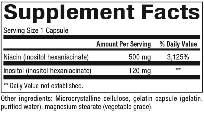 Natural Factors - Niacin 500 mg - 90 Caps