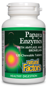 Natural Factors - Papaya Enzymes - 120 Chewable Tabs