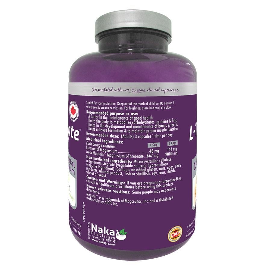 Naka Platinum - Pro L-Threonate Magnesium - 120 caps