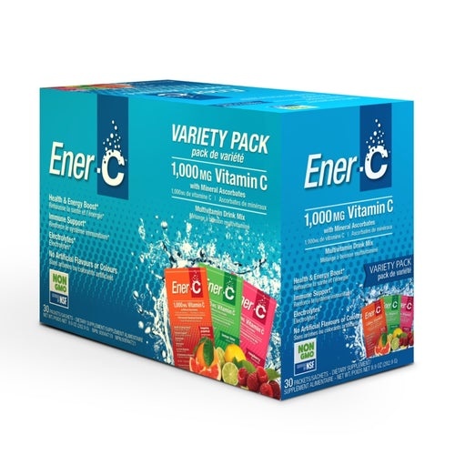 Ener-C - 1000 mg Vitamin C - Variety Pack - Box of 30