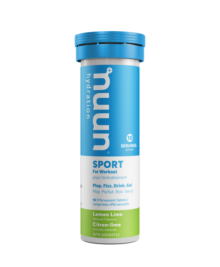 Nuun - Hydration Sport - Lemon Lime - 10 Effervescent Tablets