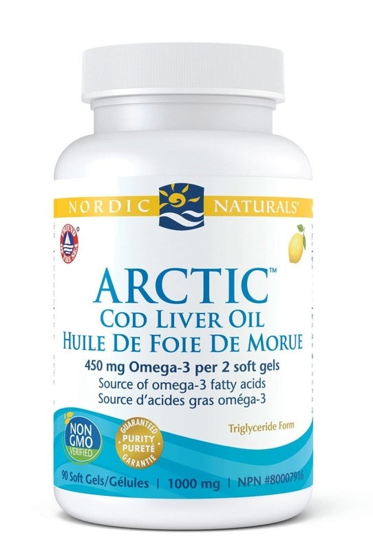 Nordic Naturals - Arctic Cod Liver Oil 450mg - 90 SG