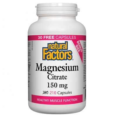 Natural Factors - Magnesium Citrate 150 mg - 210 Caps