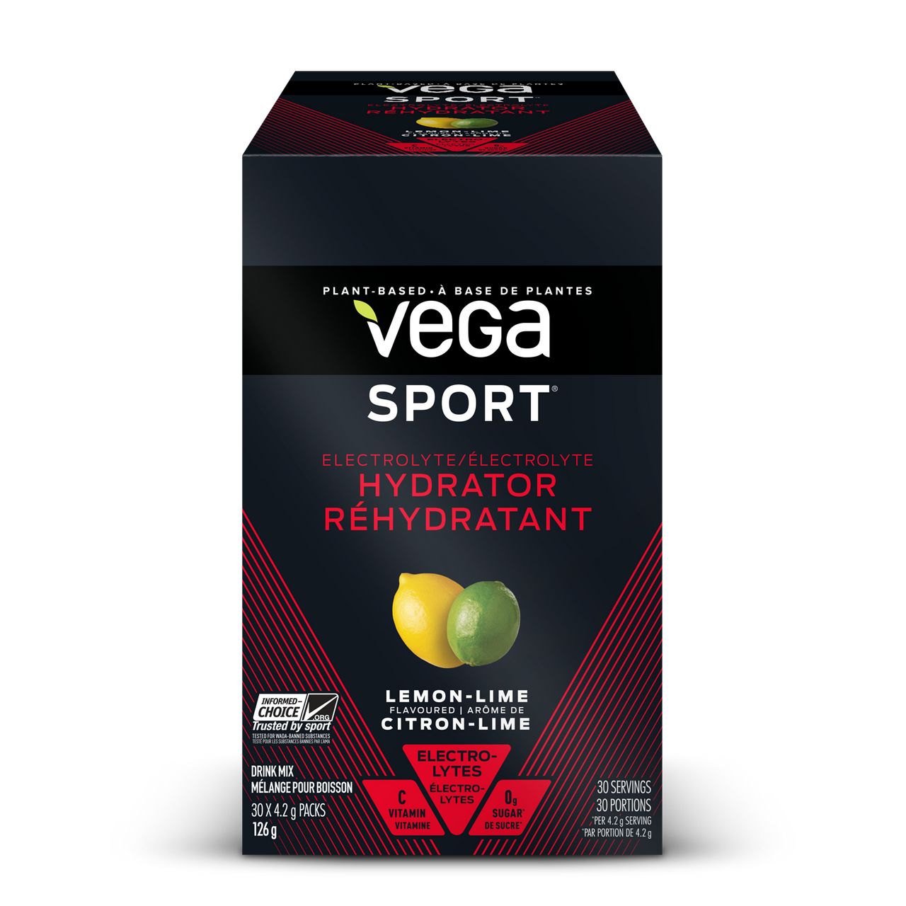 Vega - Vega Sport Electrolyte Hydrator - Lemon Lime - Box of 30