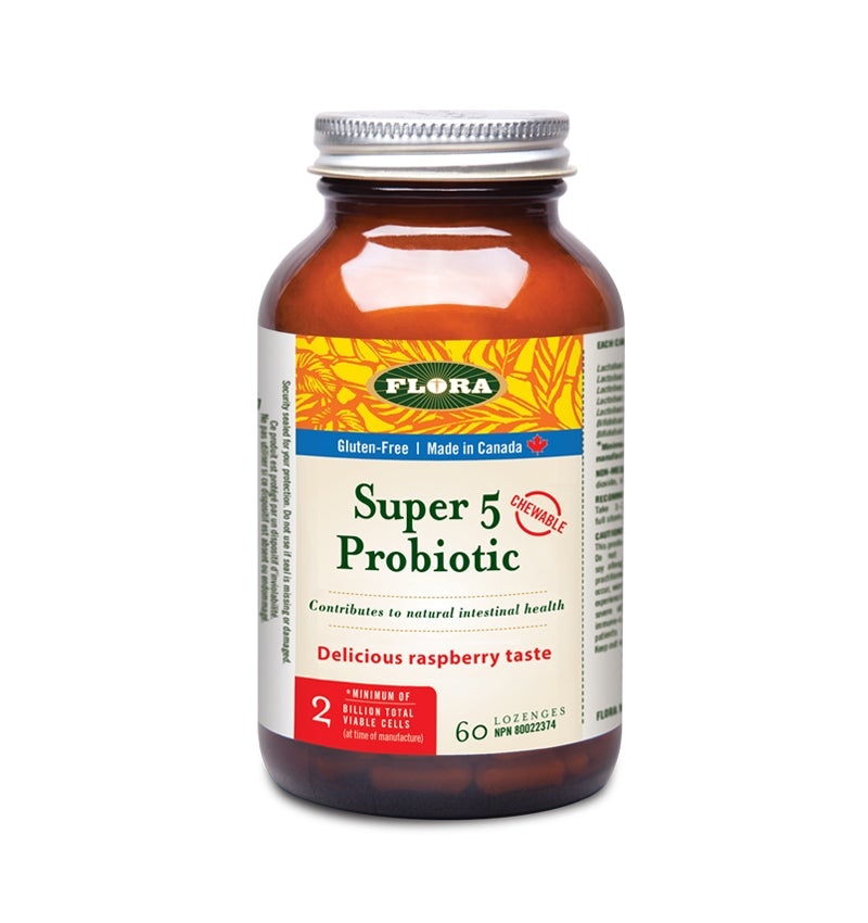 Flora - Super 5 Plus Probiotic 2 Billion - 60 Lozenges