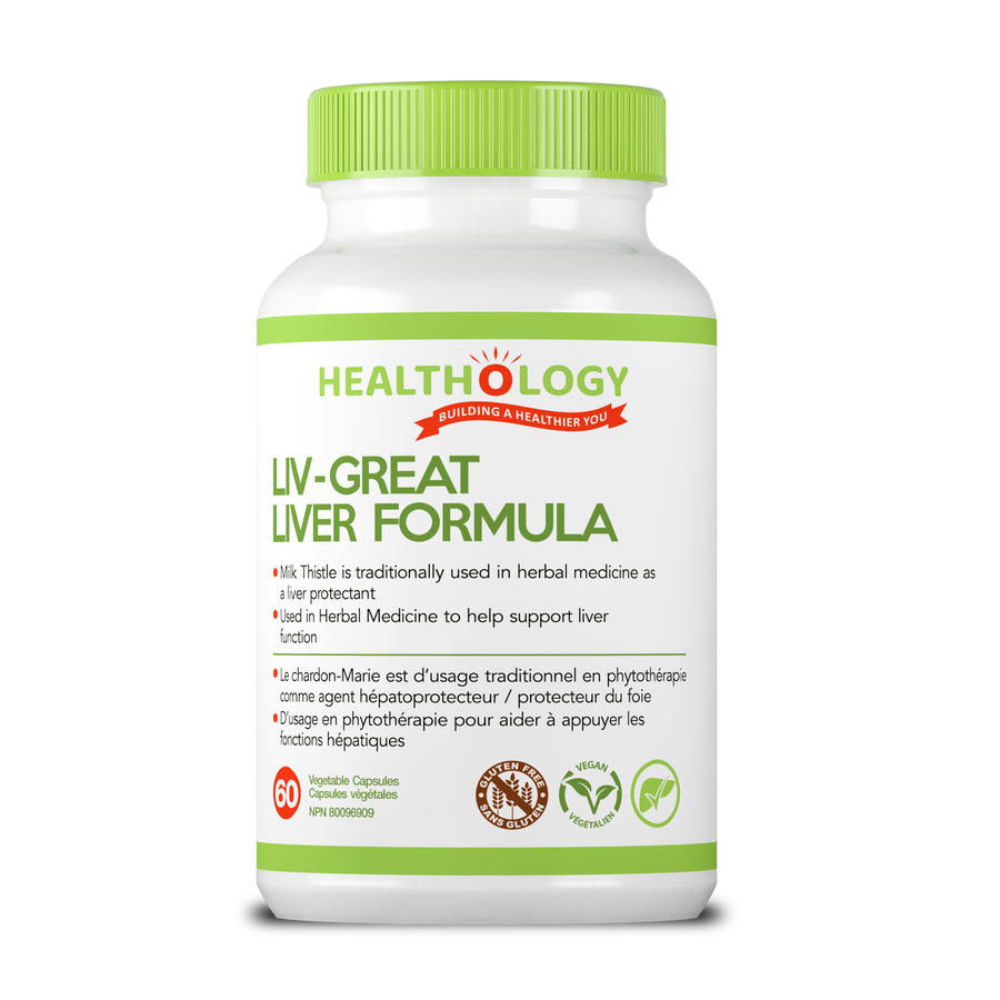 HealthOlogy - Liv-Great Liver Formula - 60 Soft Gel Caps