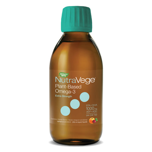 NutraVege - 2x Omega-3 Plant Extra Strength - Cranberry & Orange - 200ml