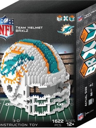 Miami Dolphins 3D Helmet BRXLZ Puzzle 